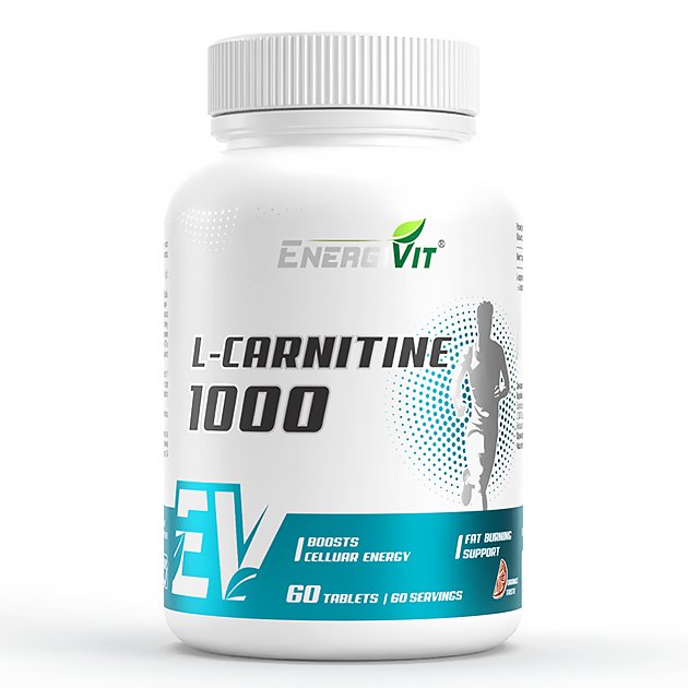 Жиросжигатель EnergiVit L-Carnitine  Sport 1000  60 таб Апел...