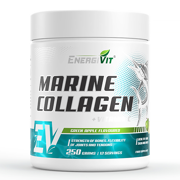 Морской Коллаген EnergiVit Marine Collagen 250 г Яблоко