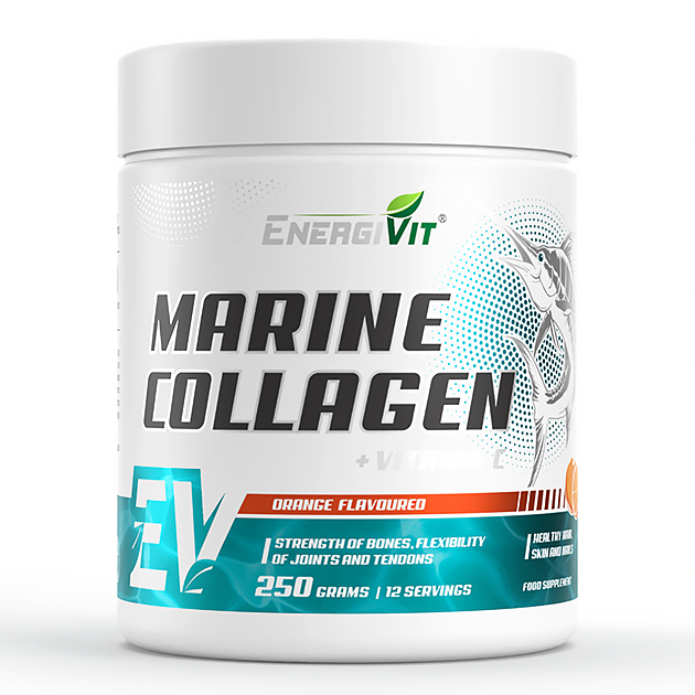 Морской Коллаген EnergiVit Marine Collagen 250 г Апельсин