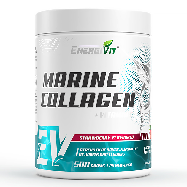 Морской Коллаген EnergiVit Marine Collagen 500 г Клубника