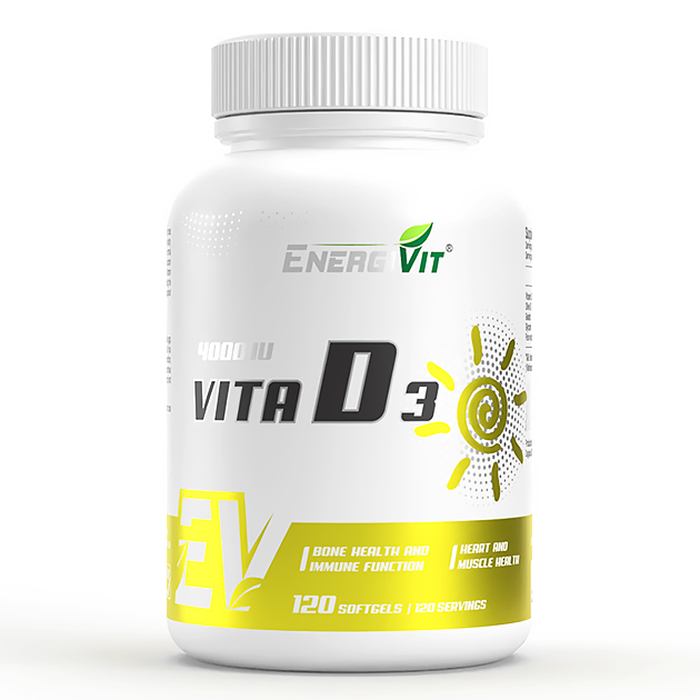 Витамин Д3 EnergiVit Vitamin D 3 4000 IU 120 кап Витамин Д3 EnergiVit Vitamin D 3 4000 IU 120 кап