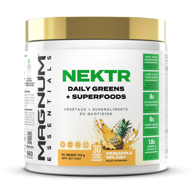 Суперфуд Magnum Nutraceuticals NEKTR Daily Greens 315 г Анан... Суперфуд Magnum Nutraceuticals NEKTR Daily Greens 315 г Анан...