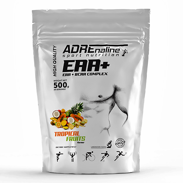 Аминокислоты Adrenaline BCAA+EAA Complex 500 г Тропический