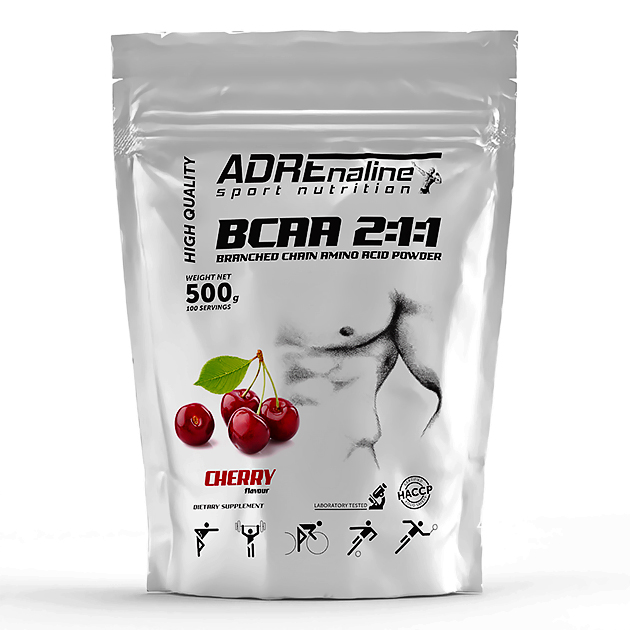 Аминокислоты Adrenaline BCAA 2:1:1 500 г Вишня