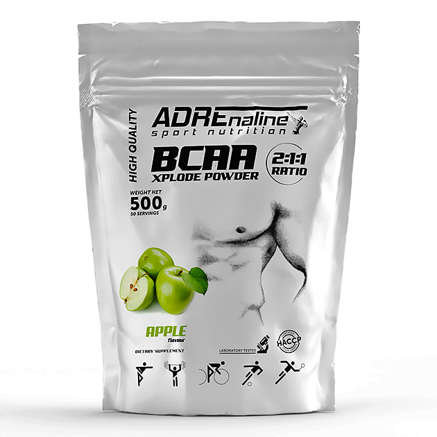 Аминокислоты Adrenaline BCAA Xplode 2:1:1 500 г Яблоко