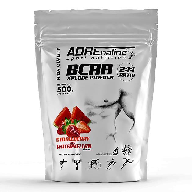 Аминокислоты Adrenaline BCAA Xplode 2:1:1 500 г Клубника-Арб... Аминокислоты Adrenaline BCAA Xplode 2:1:1 500 г Клубника-Арб...