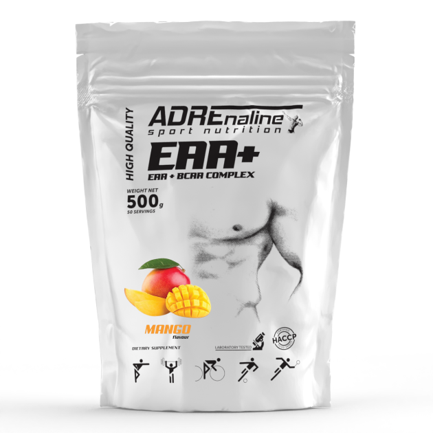 Амінокислоти Adrenaline BCAA+EAA Complex 500 г Манго