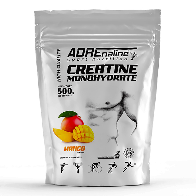 Креатин Adrenaline Creatine Monohydrate 500 г Манго Креатин Adrenaline Creatine Monohydrate 500 г Манго