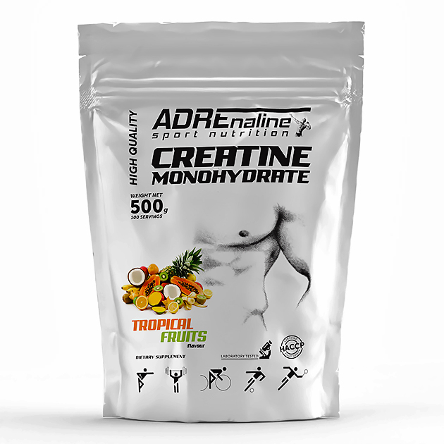 Креатин Adrenaline Creatine Monohydrate 500 г Тропический Креатин Adrenaline Creatine Monohydrate 500 г Тропический