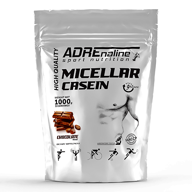 Протеин Adrenaline Micellar Casein 1000 г Шоколад Протеин Adrenaline Micellar Casein 1000 г Шоколад