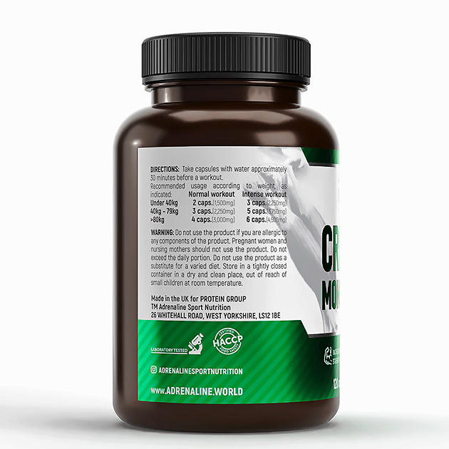 Креатин Adrenaline Creatine Monohydrate 120 кап-1 Креатин Adrenaline Creatine Monohydrate 120 кап-1