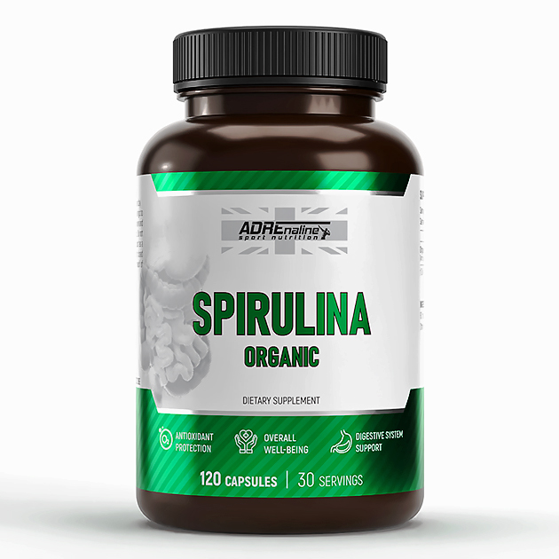 Натуральный экстракт Adrenaline Spiruline 120 кап