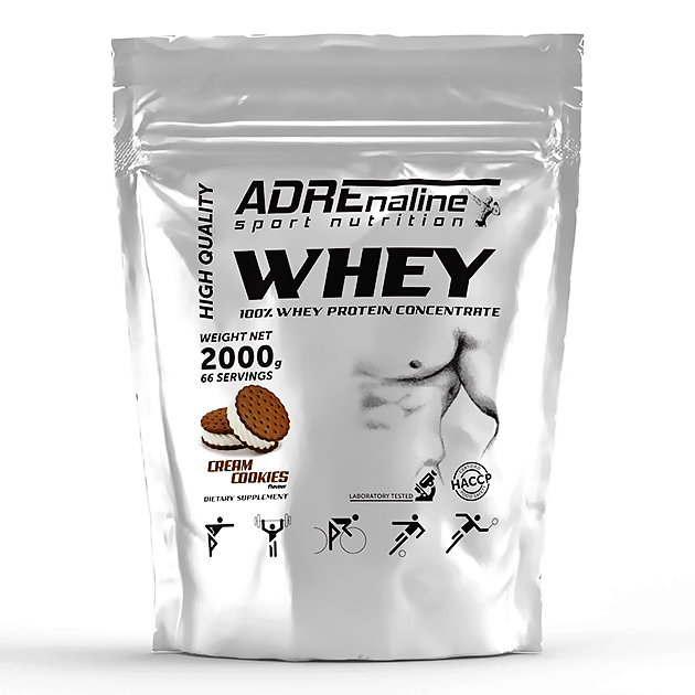Протеин Adrenaline Whey 100% 2000 г Печенье-крем Протеин Adrenaline Whey 100% 2000 г Печенье-крем