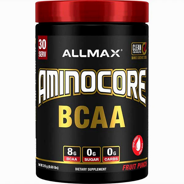 Замовити Незамінні амінокислоти AllMax AminoCore BCAA 345 г Фруктовий пунш Незамінні амінокислоти AllMax AminoCore BCAA 345 г Фруктовий пунш