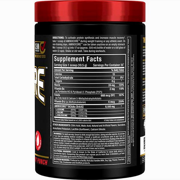 Незамінні амінокислоти AllMax AminoCore BCAA 345 г Фруктовий пунш-1 Незамінні амінокислоти AllMax AminoCore BCAA 345 г Фруктовий пунш-1