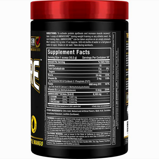Незамінні амінокислоти AllMax AminoCore BCAA 345 г Ананас-Манго-1 Незамінні амінокислоти AllMax AminoCore BCAA 345 г Ананас-Манго-1