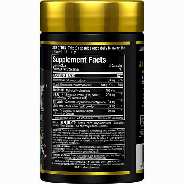 Комплекс для суставов AllMax All Flexx 60 кап.-1 Комплекс для суставов AllMax All Flexx 60 кап.-1