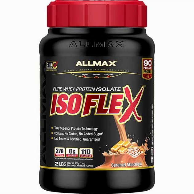 Замовити Ізолят протеїну AllMax Isoflex 907 г Карамель Маккіято Ізолят протеїну AllMax Isoflex 907 г Карамель Маккіято