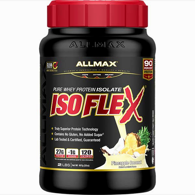 Замовити Ізолят протеїну AllMax Isoflex 907 г Ананас-Кокос Ізолят протеїну AllMax Isoflex 907 г Ананас-Кокос