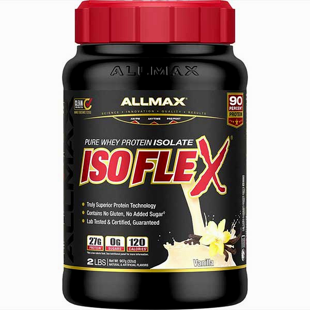 Замовити Ізолят протеїну AllMax Isoflex 907 г Ваніль Ізолят протеїну AllMax Isoflex 907 г Ваніль