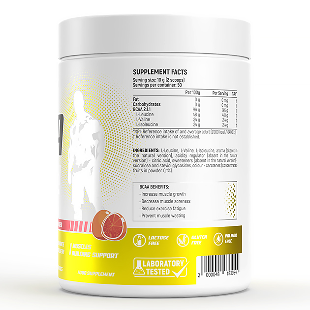 Аминокислоты EnergiVit BCAA 2:1:1 Zero 500 г Грейпфрут-2 Аминокислоты EnergiVit BCAA 2:1:1 Zero 500 г Грейпфрут-2