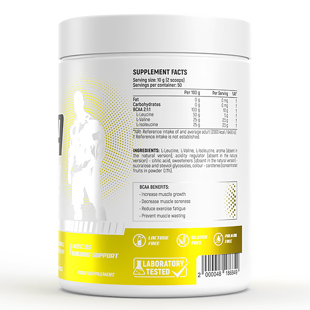 Аминокислоты EnergiVit BCAA 2:1:1 Zero 500 г Натуральный-2 Аминокислоты EnergiVit BCAA 2:1:1 Zero 500 г Натуральный-2
