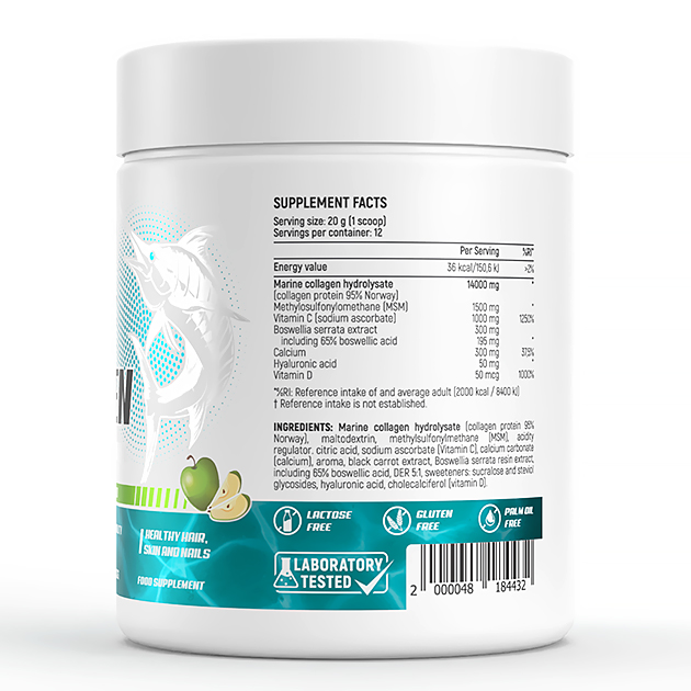 Морской Коллаген EnergiVit Marine Collagen 250 г Яблоко-2 Морской Коллаген EnergiVit Marine Collagen 250 г Яблоко-2