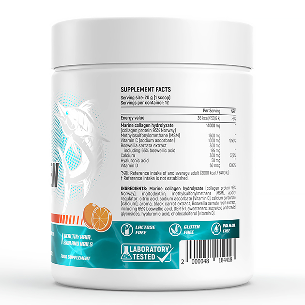 Морской Коллаген EnergiVit Marine Collagen 250 г Апельсин-1 Морской Коллаген EnergiVit Marine Collagen 250 г Апельсин-1
