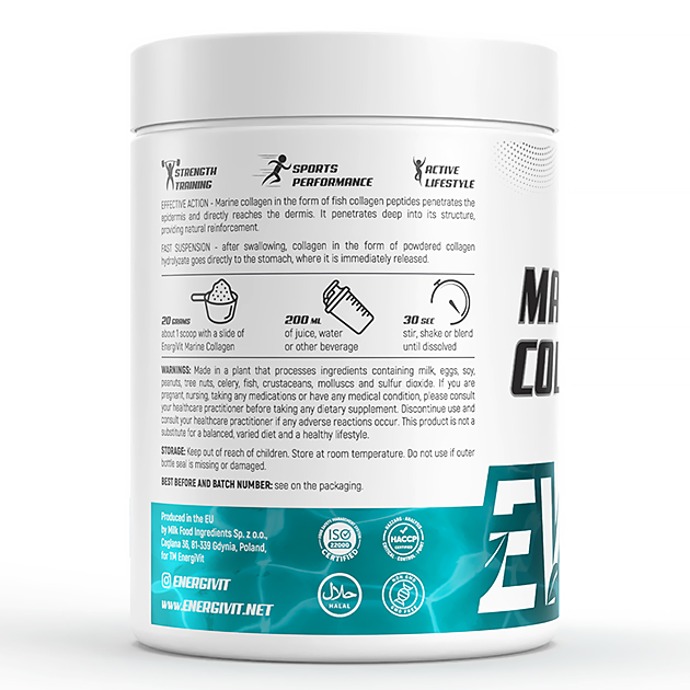 Морской Коллаген EnergiVit Marine Collagen 500 г Клубника-1 Морской Коллаген EnergiVit Marine Collagen 500 г Клубника-1