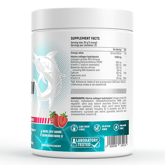Морской Коллаген EnergiVit Marine Collagen 500 г Клубника-2 Морской Коллаген EnergiVit Marine Collagen 500 г Клубника-2