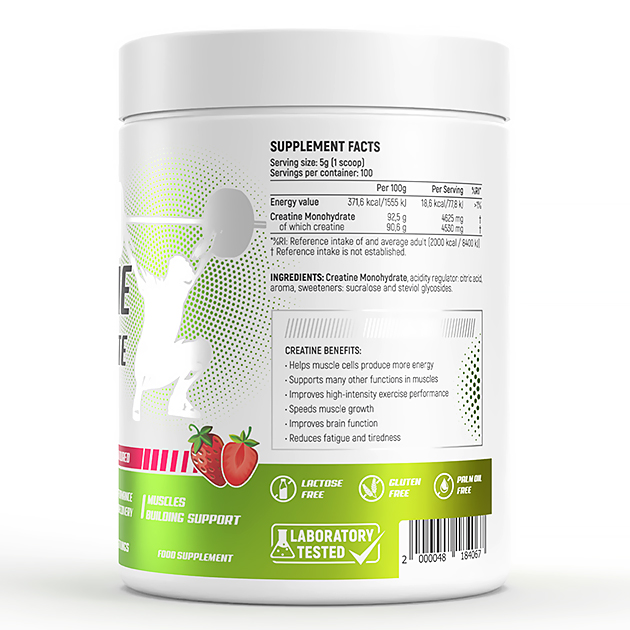 Креатин EnergiVit Creatine Monohydrate 500 г Клубника-2 Креатин EnergiVit Creatine Monohydrate 500 г Клубника-2