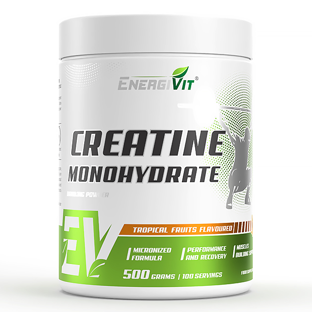 Креатин EnergiVit Creatine Monohydrate 500 г Тропические фру... Креатин EnergiVit Creatine Monohydrate 500 г Тропические фру...