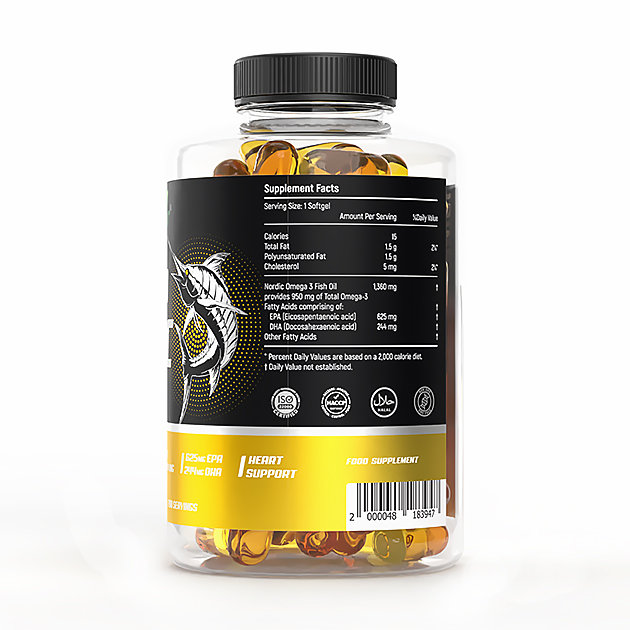 Омега 3 EnergiVit Omega-3 Nordic 1360 мг 120 кап-1 Омега 3 EnergiVit Omega-3 Nordic 1360 мг 120 кап-1