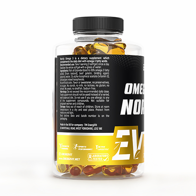Омега 3 EnergiVit Omega-3 Nordic 1360 мг 120 кап-2 Омега 3 EnergiVit Omega-3 Nordic 1360 мг 120 кап-2