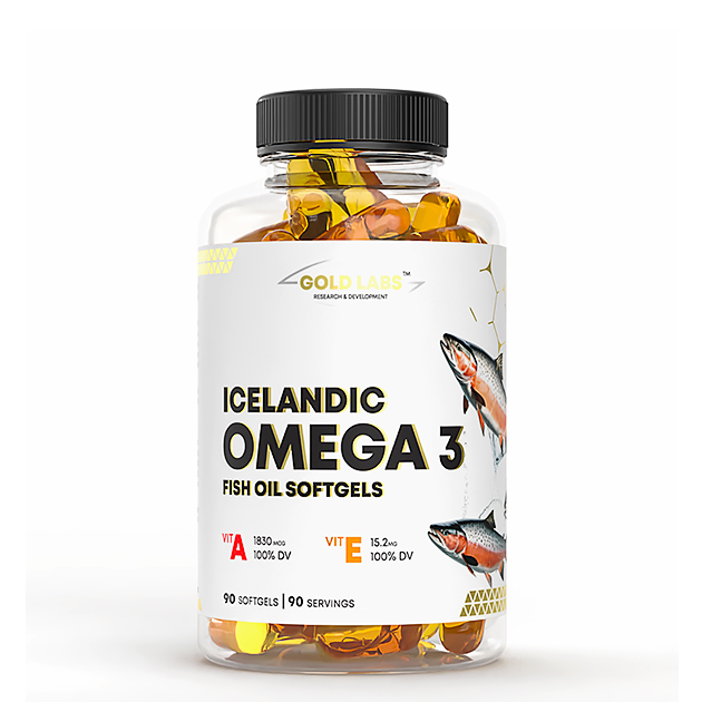 Рыбий жир Gold Labs Icelandic Omega 3 Fish Oil 90 кап Рыбий жир Gold Labs Icelandic Omega 3 Fish Oil 90 кап