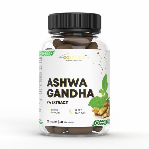 Ашваганда Gold Labs Ashwagandha 600 мг 9 % Extract 60 таб Ашваганда Gold Labs Ashwagandha 600 мг 9 % Extract 60 таб
