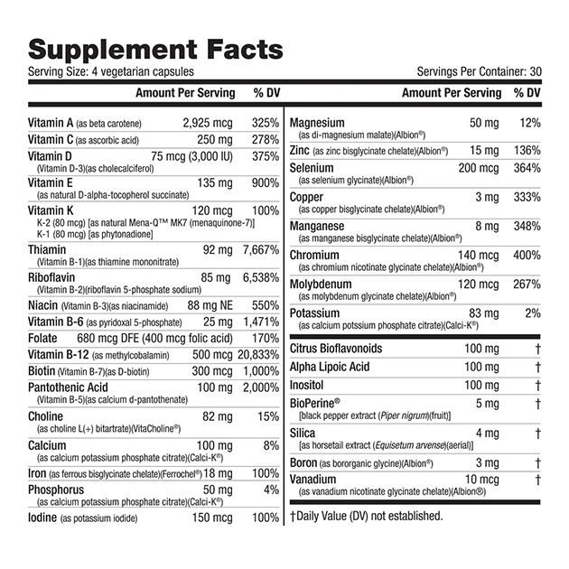Мультивитамины Nutrabio MultiSport for Women 120 кап-1 Мультивитамины Nutrabio MultiSport for Women 120 кап-1