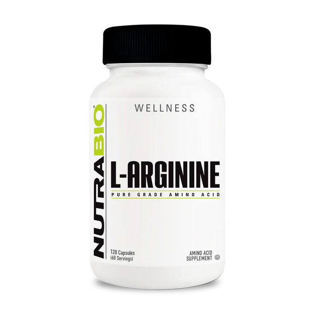 Аргинин NutraBio Arginine 750 mg 120 кап 
