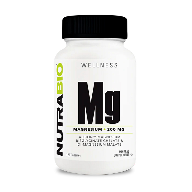 Магний NutraBio Mg Magnesium 120 кап 