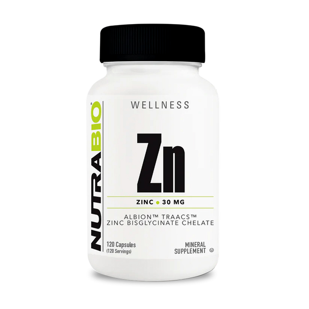 Цинк NutraBio Chelated Zinc 30 мг 120 кап Цинк NutraBio Chelated Zinc 30 мг 120 кап