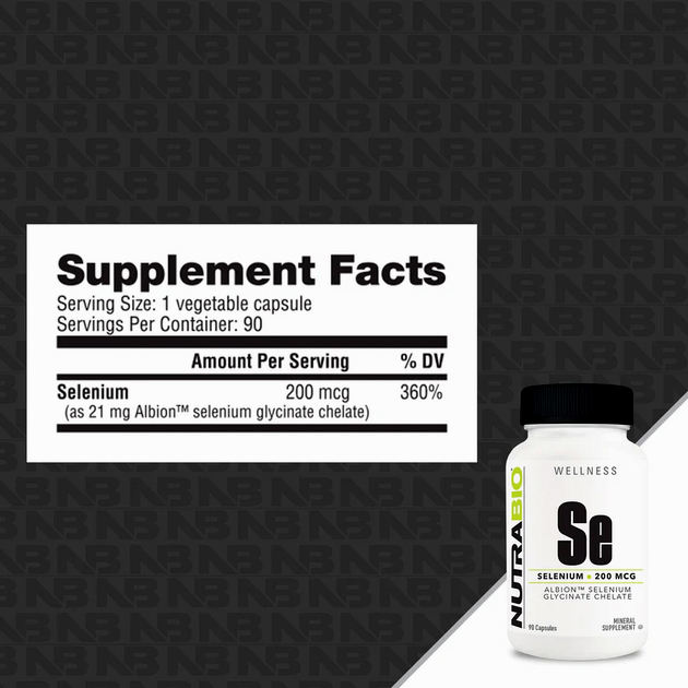 Селен NutraBio Selenium 200 mcg 90 кап -1 Селен NutraBio Selenium 200 mcg 90 кап -1