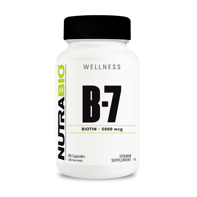 Биотин NutraBio B-7 Biotine 5000 mcg 90 вег. кап Биотин NutraBio B-7 Biotine 5000 mcg 90 вег. кап