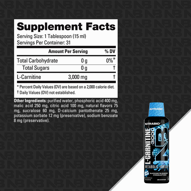 L-Карнитин NutraBio L-Carnitine Liquid Shots 474 мл Блу Разз-1 L-Карнитин NutraBio L-Carnitine Liquid Shots 474 мл Блу Разз-1
