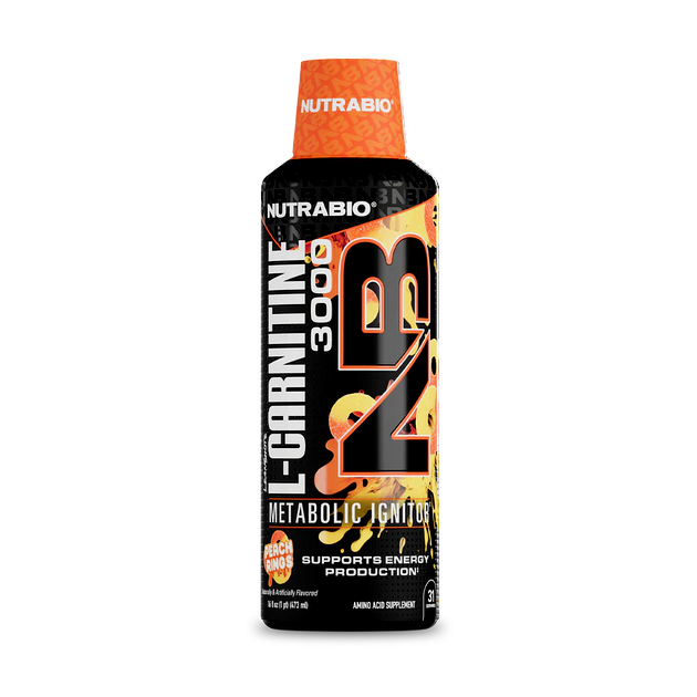 L-Карнитин NutraBio L-Carnitine Liquid Shots 474 мл Персиков...