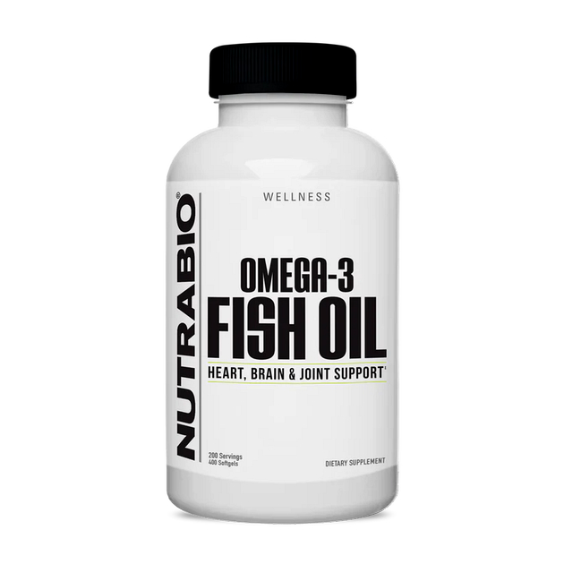 Рыбий жир NutraBio Omega 3 Fish Oil 400 кап Рыбий жир NutraBio Omega 3 Fish Oil 400 кап
