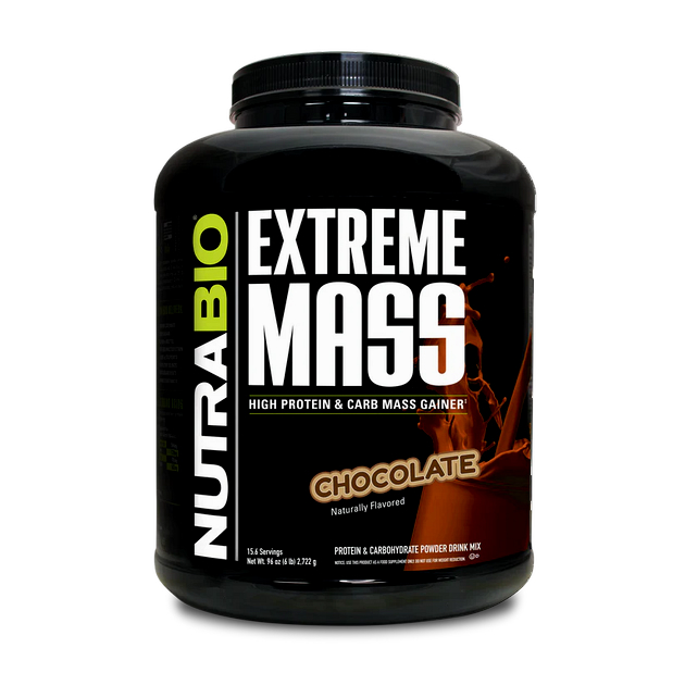 Гейнер для набора массы NutraBio Extreme Mass 2722 г Шоколад Гейнер для набора массы NutraBio Extreme Mass 2722 г Шоколад