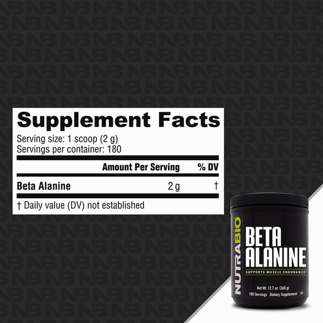 Бета-Аланин NutraBio Beta Alanine Powder 360 г Натуральный-1 Бета-Аланин NutraBio Beta Alanine Powder 360 г Натуральный-1