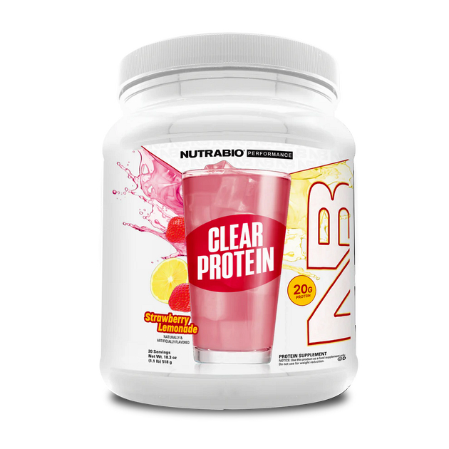 Изолят сывороточный NutraBio Clear Isolate 510 г Клубничный ...