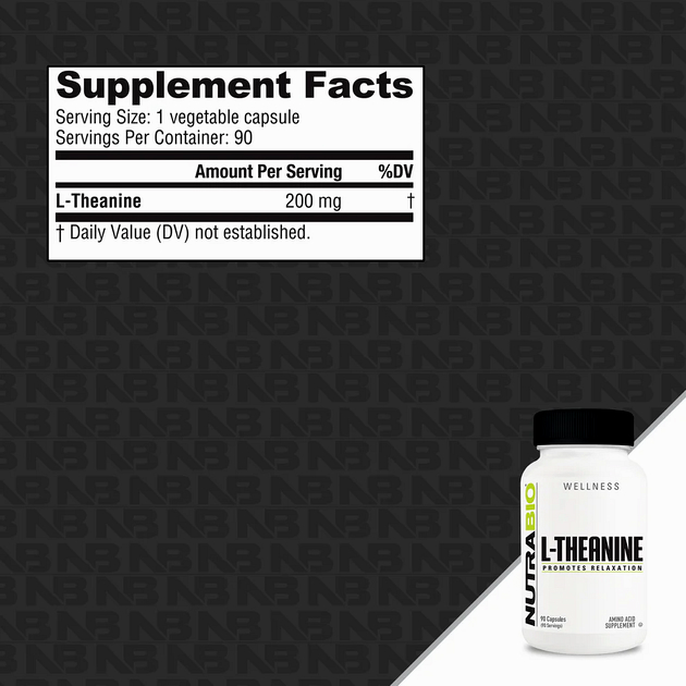 Нейромодулирующая аминокислота NutraBio L-Theanine 200 mg 90 кап-1 Нейромодулирующая аминокислота NutraBio L-Theanine 200 mg 90 кап-1
