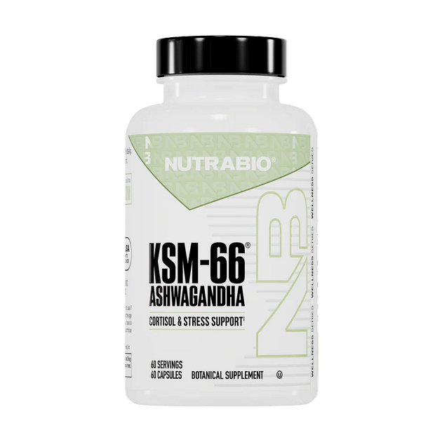 Ашваганда NutraBio Ashwagandha KSM-66 60 кап Ашваганда NutraBio Ashwagandha KSM-66 60 кап